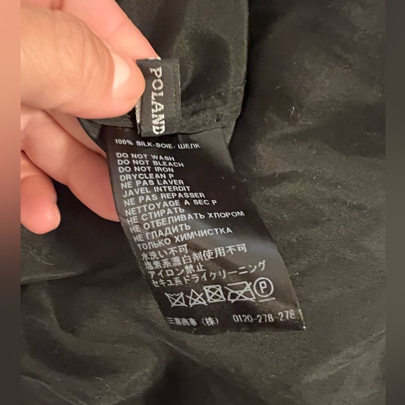 Gorgeous Haider Ackermann black button down shirt dress Size 38 100% Silk - Picture 7 of 8